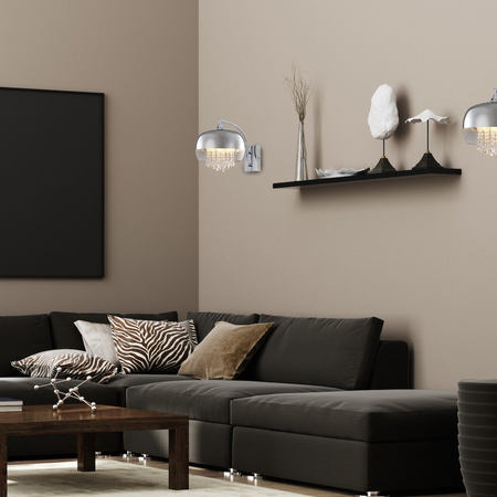 Milagro Kinkiet LUNA 1xE14 LED ML3803 CHROM