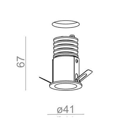 Oprawa podtynkowa AQForm 37986-M930-F1-00-12 HOLLOW micro LED Czarny struktura