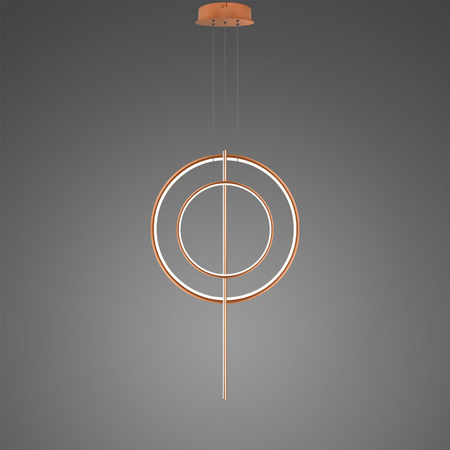 Lampa wisząca Linea No.5 60/40cm miedziana 3k