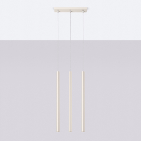 Sollux Lighting Lampa wisząca PASTELO 3 beżowa SL.1514