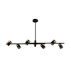 Lampa wisząca Italux PND-58892-6-BK-BRO Czarny, mosiężny