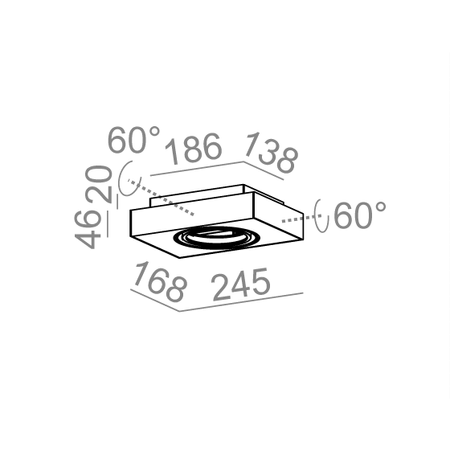Spot AQForm 46612-0000-T8-PH-12 SLEEK distance 111x1 Czarny struktura