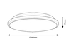 Lampa sufitowa Rabalux Engon 71131 srebrny