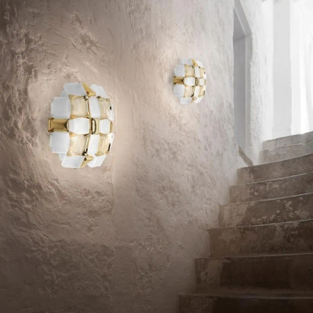 Kinkiet Slamp MIDA - WHITE/GOLD S MIDWS00GLD00000NMTEU biały/złoty