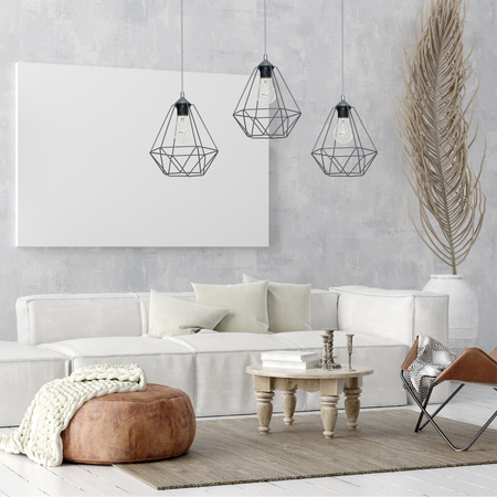 Milagro Lampa wisząca BASKET GRAY 3xE27 MLP7217 Szary