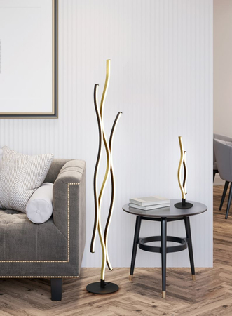 Lampa podłogowa Trio 441210308 złoty