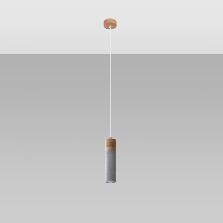 Sollux Lighting Lampa wisząca ZANE 1 szara SL.0965