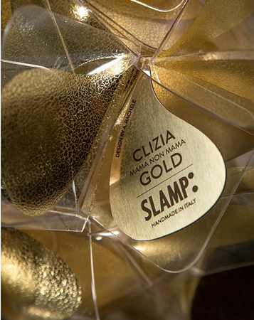 Lampa sufitowa Slamp CLIZIA - MAMA NON MAMA GOLD L CLICL00GNM00000000EU złoty