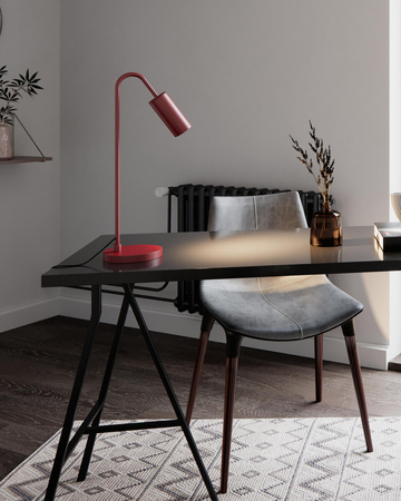 Lampa stołowa By Rydens Curve 4002580-1002 bordowy