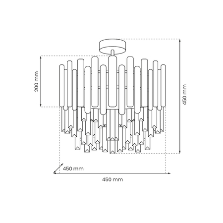Milagro Lampa sufitowa ASPEN CHROME 6xE14 ML8809 CHROM