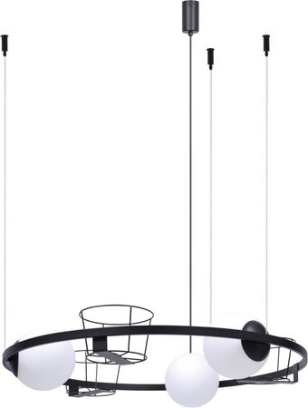 Lampa wisząca PLANT 3 Zuma Line 5005 czarny