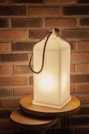 Latarnia LED Lampa zewnętrzna ogrodowa 2700K Biała ciepła 45cm 42499W biały