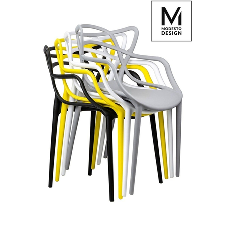 MODESTO krzesło HILO czarne - polipropylen