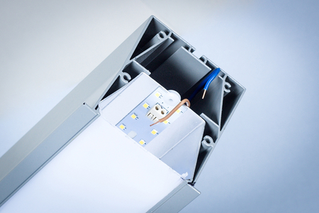 Profil Liniowy LED Greenie Linea wpuszczany - narożnik wertykalny 35° 20W szara obudowa NW