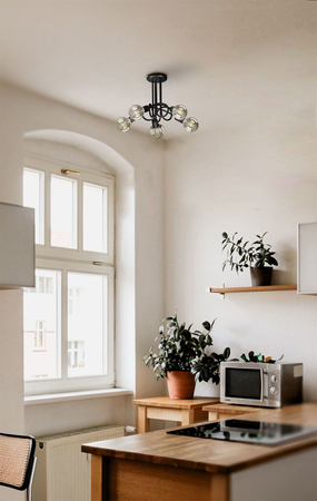 Lampa sufitowa DEZE Kaja K-3621 czarny