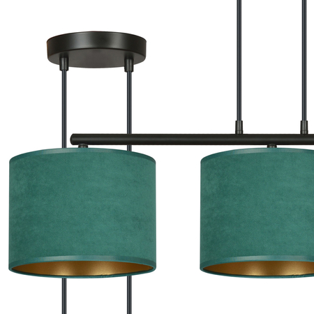 Lampa wisząca HILDE 3 BL GREEN Emibig 1051/3 zielony