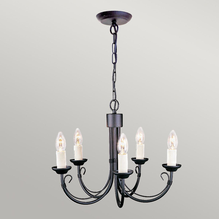 Żyrandol Elstead Lighting Chartwell czarny CH5-BLACK