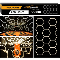 Modułowy system oświetleniowy autogamma HEXAGON LED 297 x 515 cm 3500K aluminium