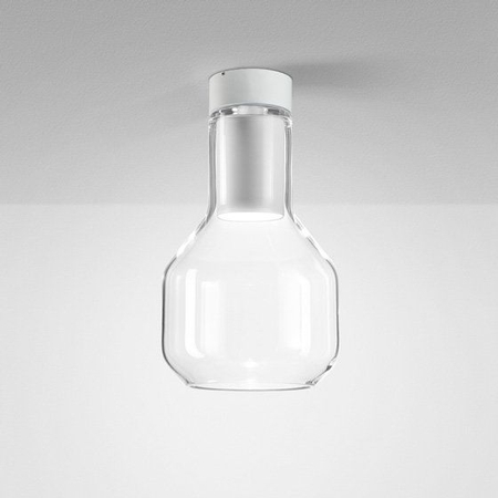 Lampa natynkowa AQForm Modern Glass Barrel LED 230V TP Surface Biały Struktura
