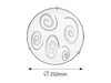 Lampa sufitowa Rabalux Spiral 1822 biały
