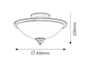 Lampa sufitowa Rabalux Elisett 2759 brąz