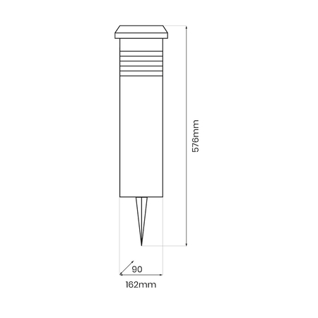 Eko-Light Słupek Solarny Johny 3000K IP44 EKO1456