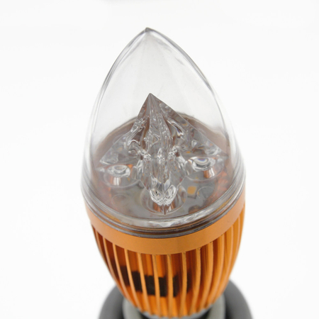 Żarówka LED Greenie Greenie E14 Candle 5W diament złota biała ciepła