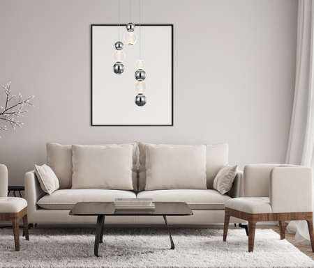 Lampa wisząca Italux Oter PND-83728-21W-3K-CH Chrom