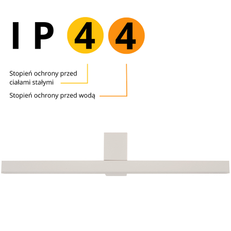 Kinkiet Nevada M 1xLED biały IP44 LP-778/1W M WH