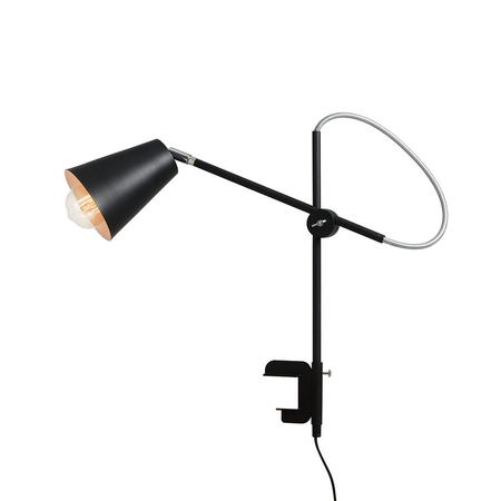 Lampa biurkowa LAMPKA BIURKOWA ARTE BLACK Z UCHWYTEM Aldex 1008B1_U czarny
