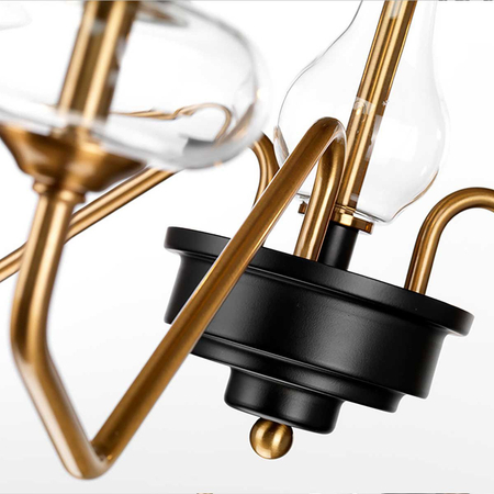 Lampa wisząca Elstead Lighting Armand czarny/mosiądz DL-ARMAND3-AB