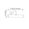 Kinkiet Endon Lighting Turner PL200-E14-SWAN mosiądz