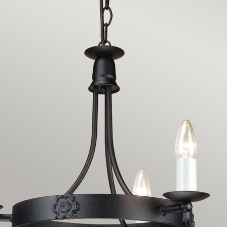 Żyrandol Elstead Lighting Belfry czarny BY3-BLACK