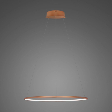 Lampa wisząca Ledowe Okręgi No.1 40cm 3k miedziana Dali