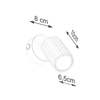 Sollux Lighting Kinkiet KARBON czarny z włącznikiem SL.1579