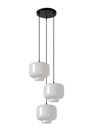 Lampa wisząca Lucide MEDINE 46413/13/61 biały/czarny