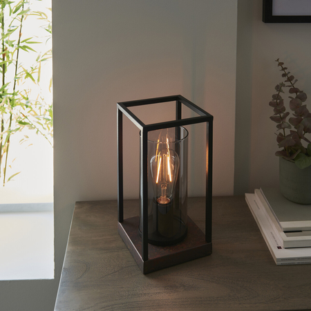Lampa stołowa Endon Lighting Caleb 93036 czarny