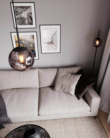 Lampa podłogowa By Rydens Boyle 4100930-4505 smokegrey