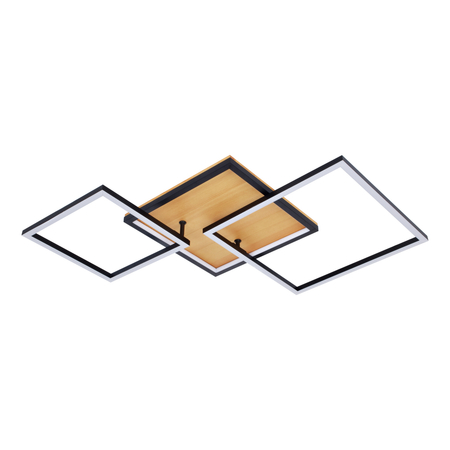 Plafon Italux Noris PLF-82738-38W-WO Czarny piaskowany