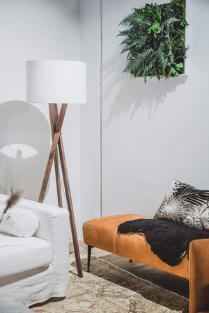 Lampa podłogowa By Rydens 4100020-6003 Vega Orzech H160 cm