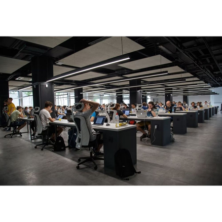 Oprawa liniowa Greenie Linea Lint 20W Czarna 586x70x51mm NW Mleczna Przesłona