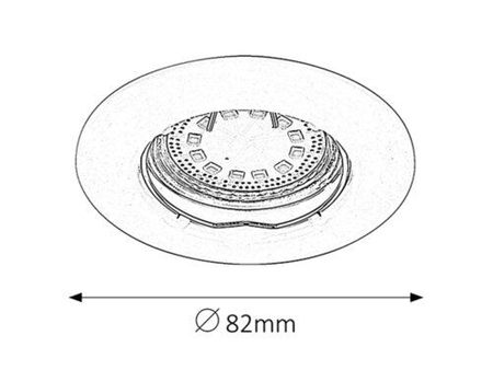 Lampa sufitowa Rabalux Lite 1046 biały