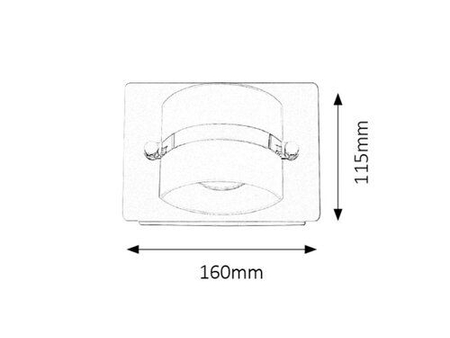 Lampa łazienkowa Rabalux Tony 5489 chrom
