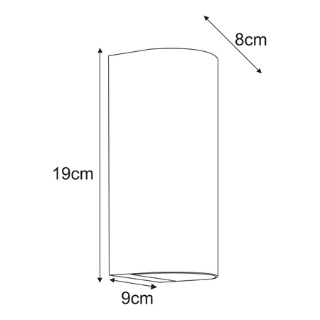 Kinkiet PRIMA Kaja K-8209 czarny