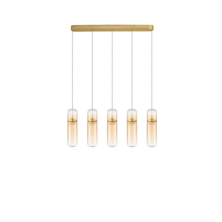 Lampa wisząca Luces Exclusivas REBALVO LE45202 złoty i odcienie złota