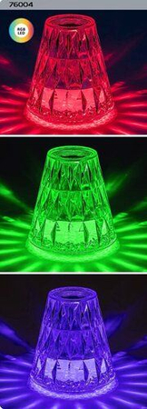 Lampa stołowa Rabalux Siggy 76004 przeźroczysty