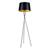 Lampa podłogowa REMI GOLD Kaja K-4358 czarny/złoty