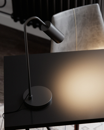 Lampa stołowa By Rydens Curve 4002580-4002 czarny matowy