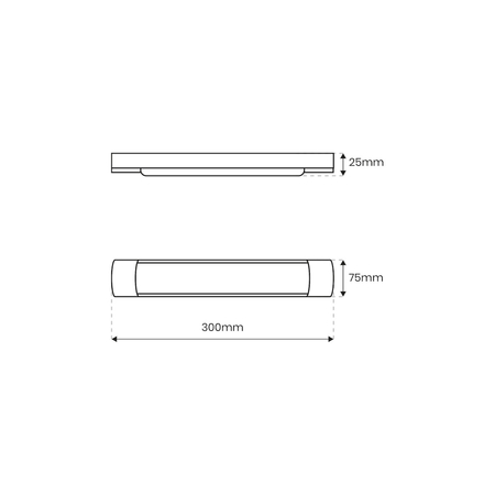 Eko-Light Listwa LED Batten 9W 30cm 4000K EK9837 BIAŁY