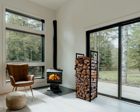 Stojak na drewno KS-22 STOJAK LIŚĆ L z serii KAJA HOME